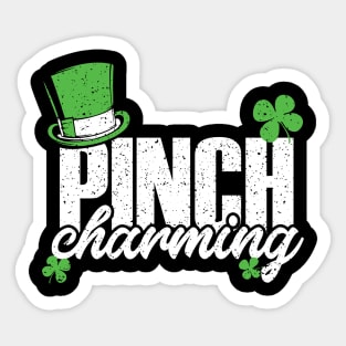 Pinch Charming St Patricks day irish Gift Tee Present Sticker